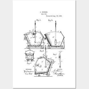 Coal Tub Vintage Patent Hand Drawing Posters and Art